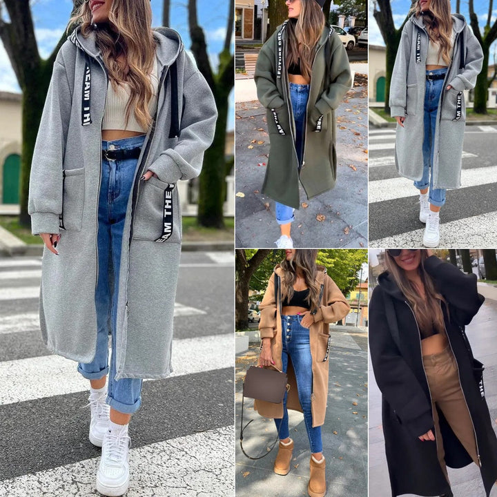 Marta | Oversized Komfort Hoodie Mantel für Damen mit Kapuze und langen Ärmeln