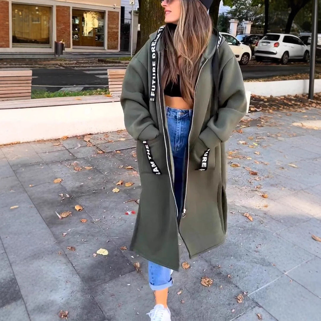 Marta | Oversized Komfort Hoodie Mantel für Damen mit Kapuze und langen Ärmeln