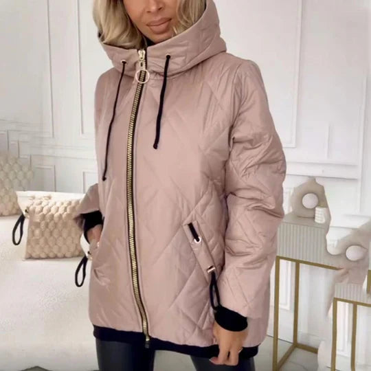 Ellen | Elegante Jacke für Damen mit Kapuze und langen Ärmeln
