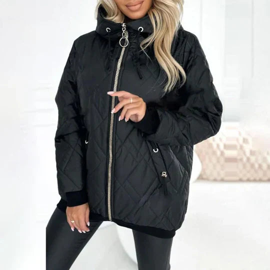 Ellen | Elegante Jacke für Damen mit Kapuze und langen Ärmeln