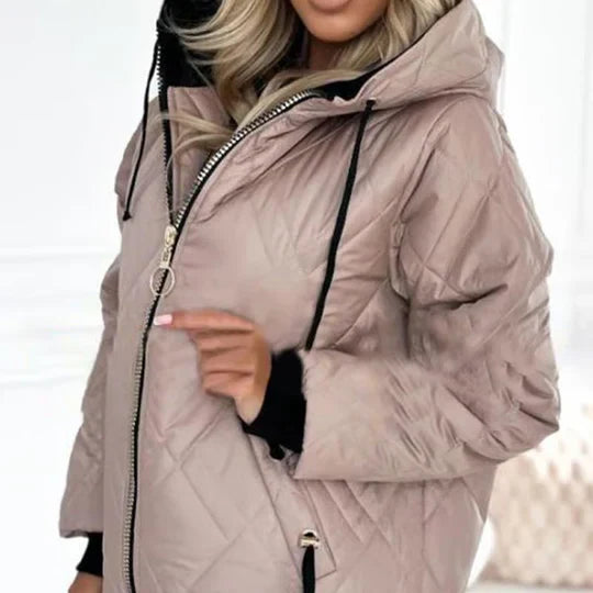 Ellen | Elegante Jacke für Damen mit Kapuze und langen Ärmeln