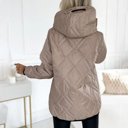 Ellen | Elegante Jacke für Damen mit Kapuze und langen Ärmeln