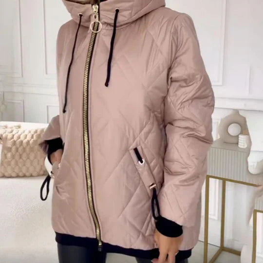 Ellen | Elegante Jacke für Damen mit Kapuze und langen Ärmeln