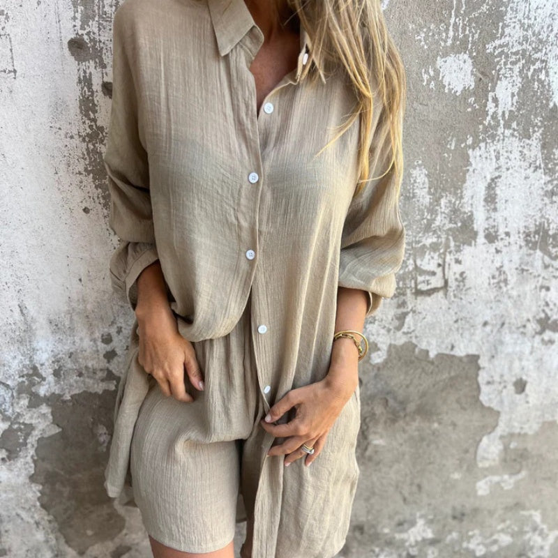 Lyrie | Entspanntes Polo-Set