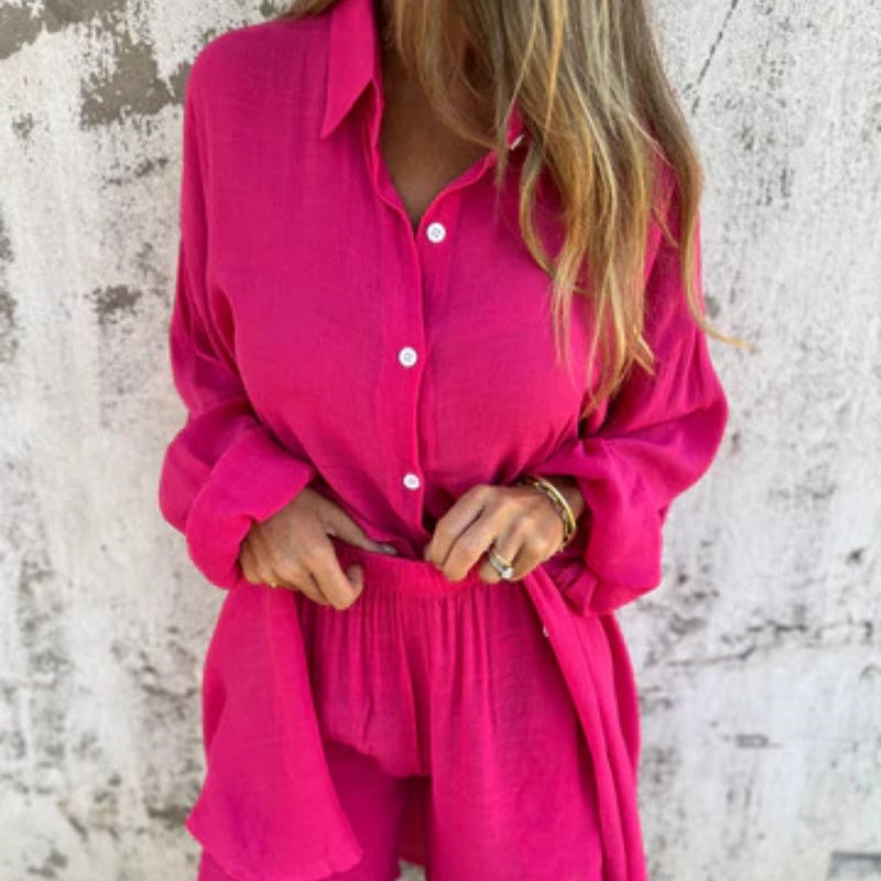 Lyrie | Entspanntes Polo-Set
