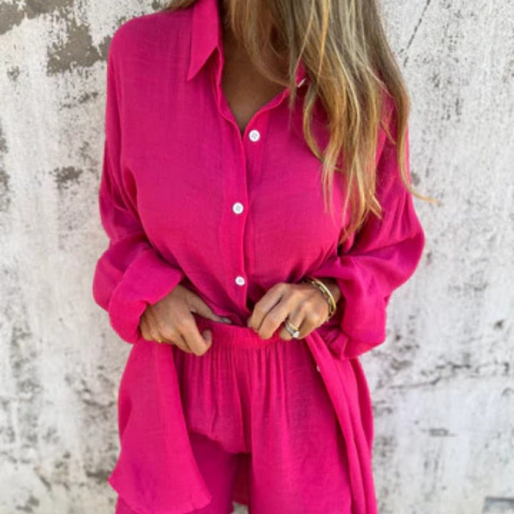 Lyrie | Entspanntes Polo-Set
