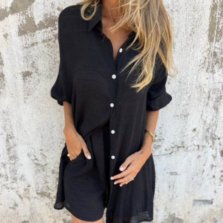 Lyrie | Entspanntes Polo-Set