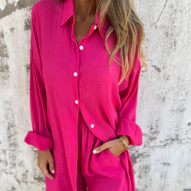 Lyrie | Entspanntes Polo-Set