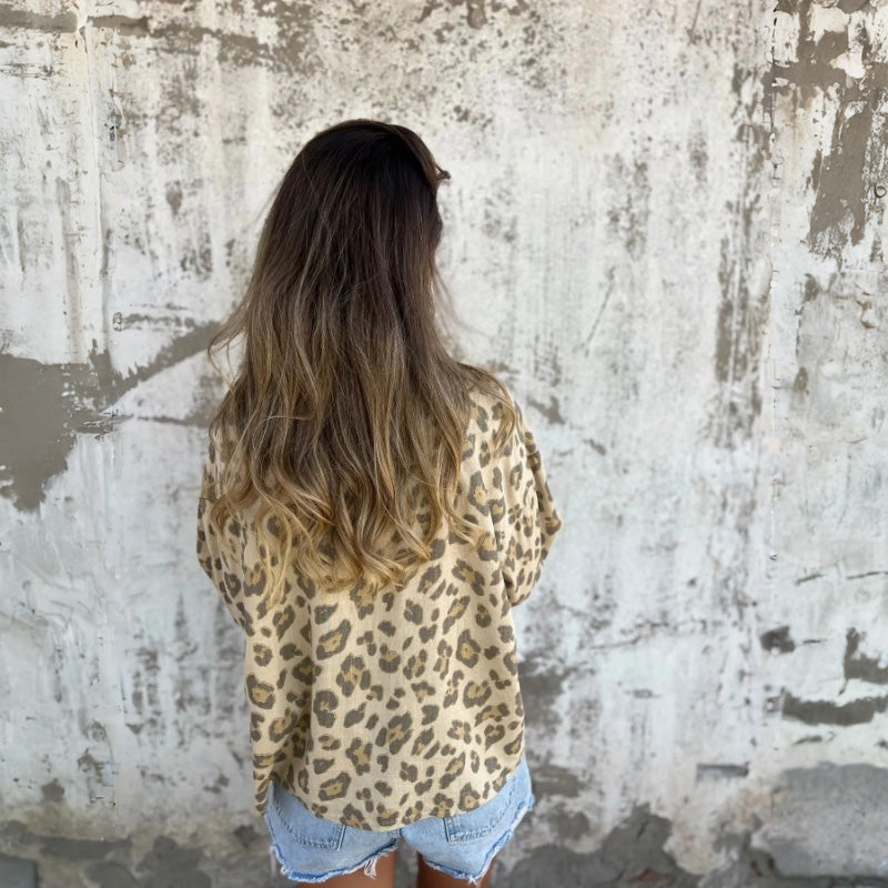 Leely | Damen Langarmshirt mit Print und langen Ärmeln