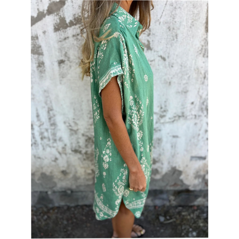 Alina | Luftiges Sommerkleid für Damen mit Taschen und Blumenmuster