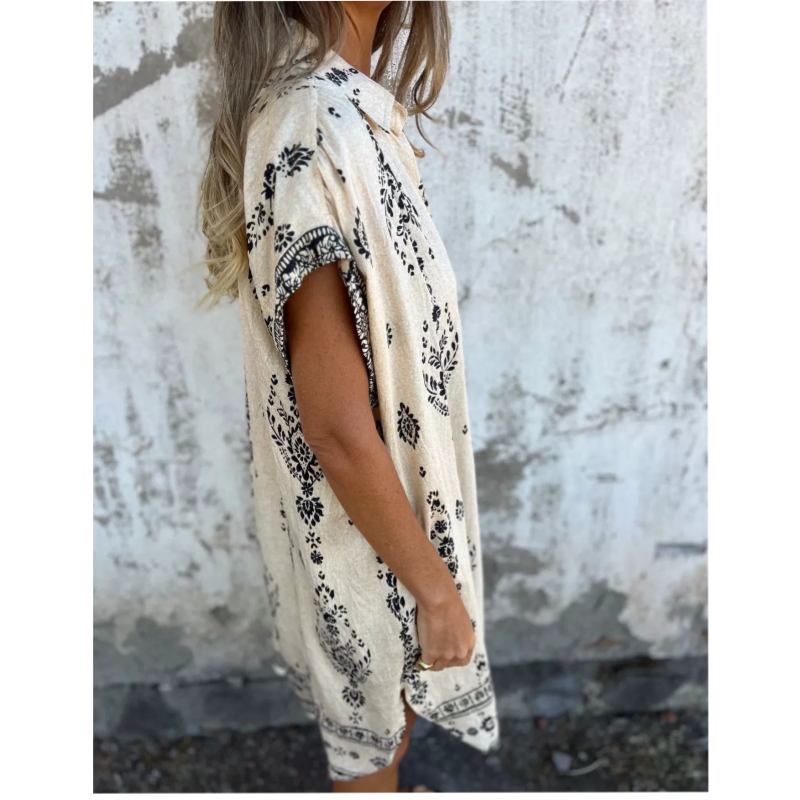 Alina | Luftiges Sommerkleid für Damen mit Taschen und Blumenmuster