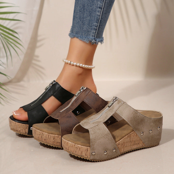 Ofelia | Orthopädische Wedge-Sandalen für Damen mit offenem Zehenbereich