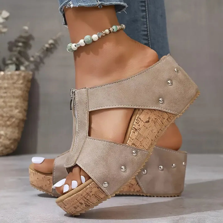 Ofelia | Orthopädische Wedge-Sandalen für Damen mit offenem Zehenbereich