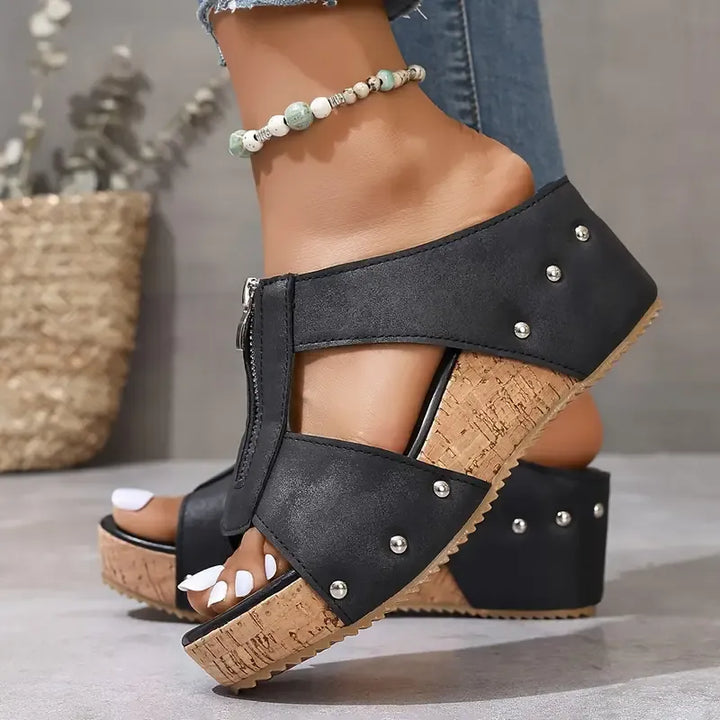 Ofelia | Orthopädische Wedge-Sandalen für Damen mit offenem Zehenbereich