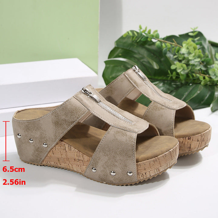 Ofelia | Orthopädische Wedge-Sandalen für Damen mit offenem Zehenbereich