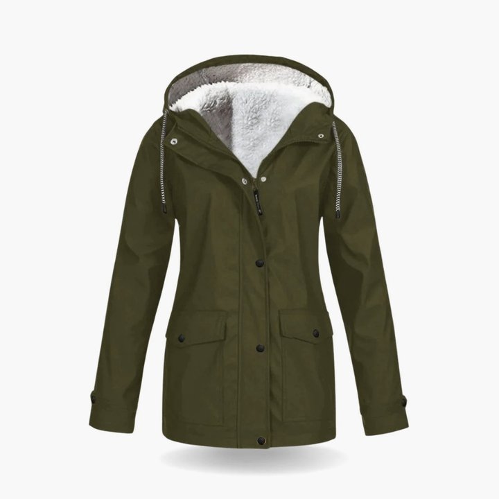Stella | Outdoorjacke für Damen mit futter, Kapuze und langen Ärmeln