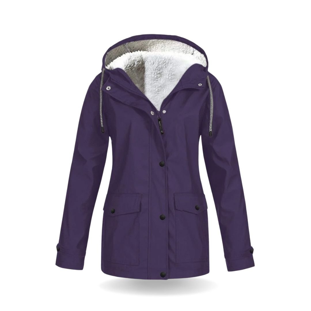 Stella | Outdoorjacke für Damen mit futter, Kapuze und langen Ärmeln