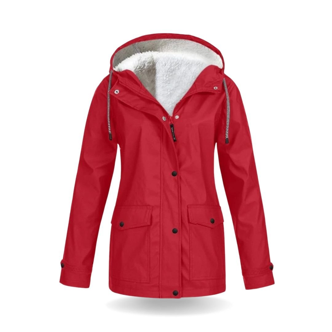 Stella | Outdoorjacke für Damen mit futter, Kapuze und langen Ärmeln