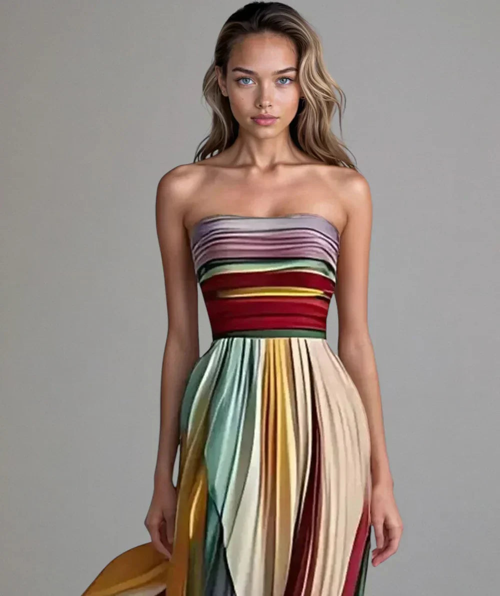 Asien | Lässiges Premium Langkleid für Damen mit langen Ärmeln