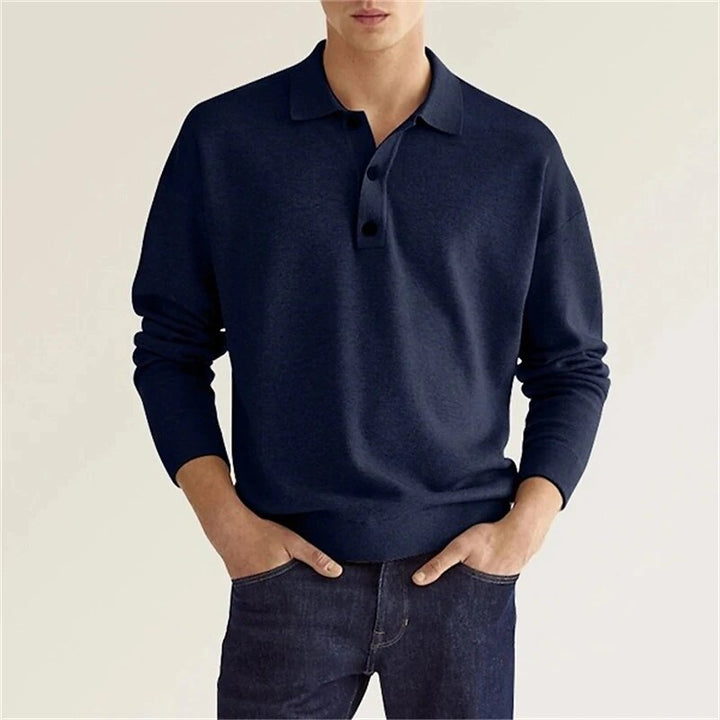 James | Elegantes Herren-Poloshirt mit Langen Ärmeln