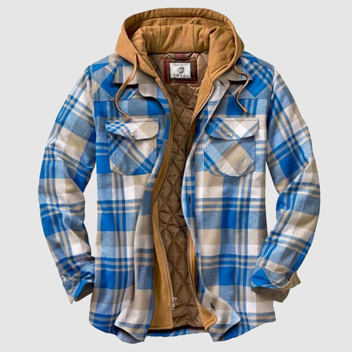 Zaylen | Holzfällerjacke mit Karomuster und langen Ärmeln