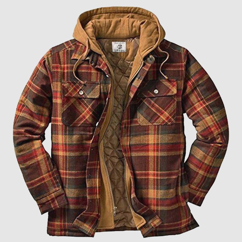 Zaylen | Holzfällerjacke mit Karomuster und langen Ärmeln
