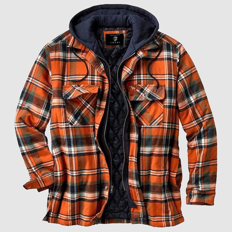 Zaylen | Holzfällerjacke mit Karomuster und langen Ärmeln