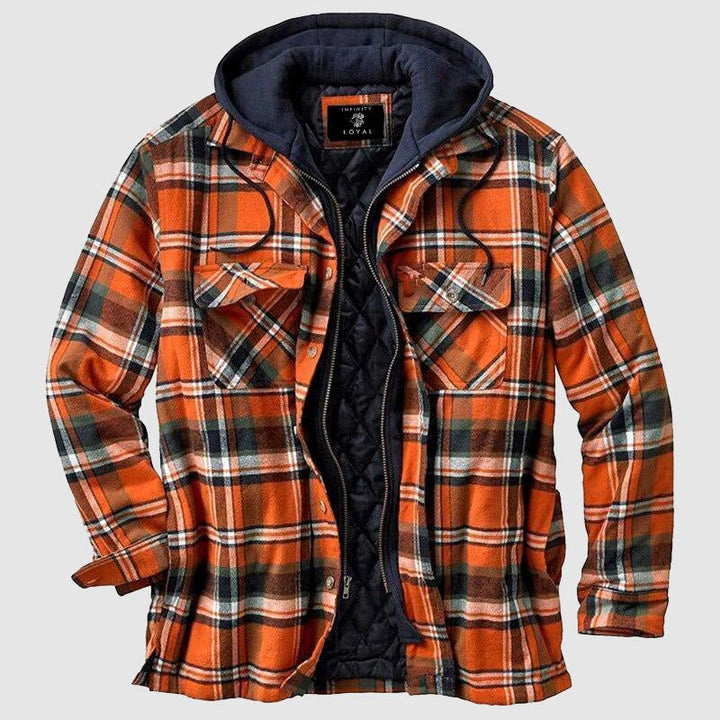 Zaylen | Holzfällerjacke mit Karomuster und langen Ärmeln