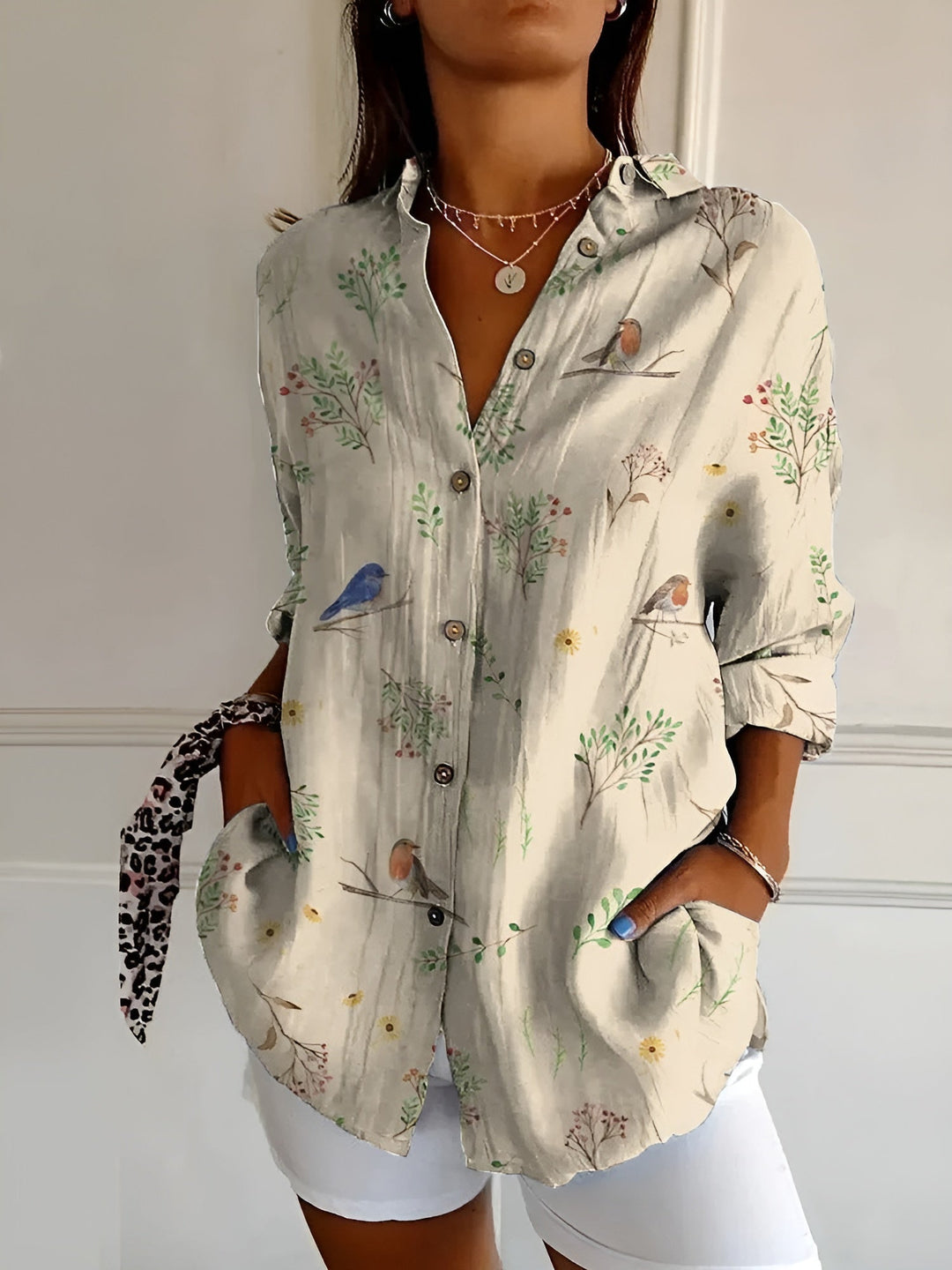 Avril | Schicke Bluse mit verspielten Drucken und Blumenmuster
