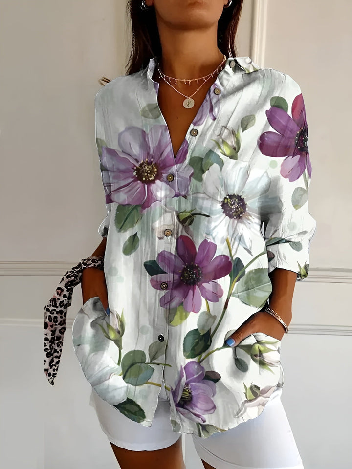 Avril | Schicke Bluse mit verspielten Drucken und Blumenmuster