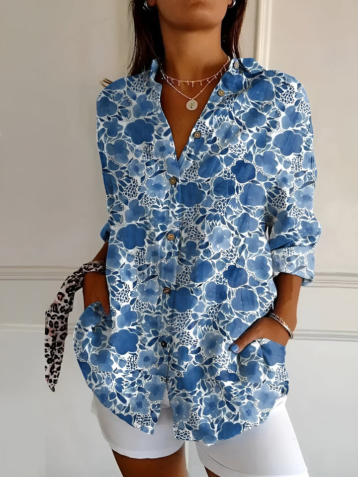 Avril | Schicke Bluse mit verspielten Drucken und Blumenmuster