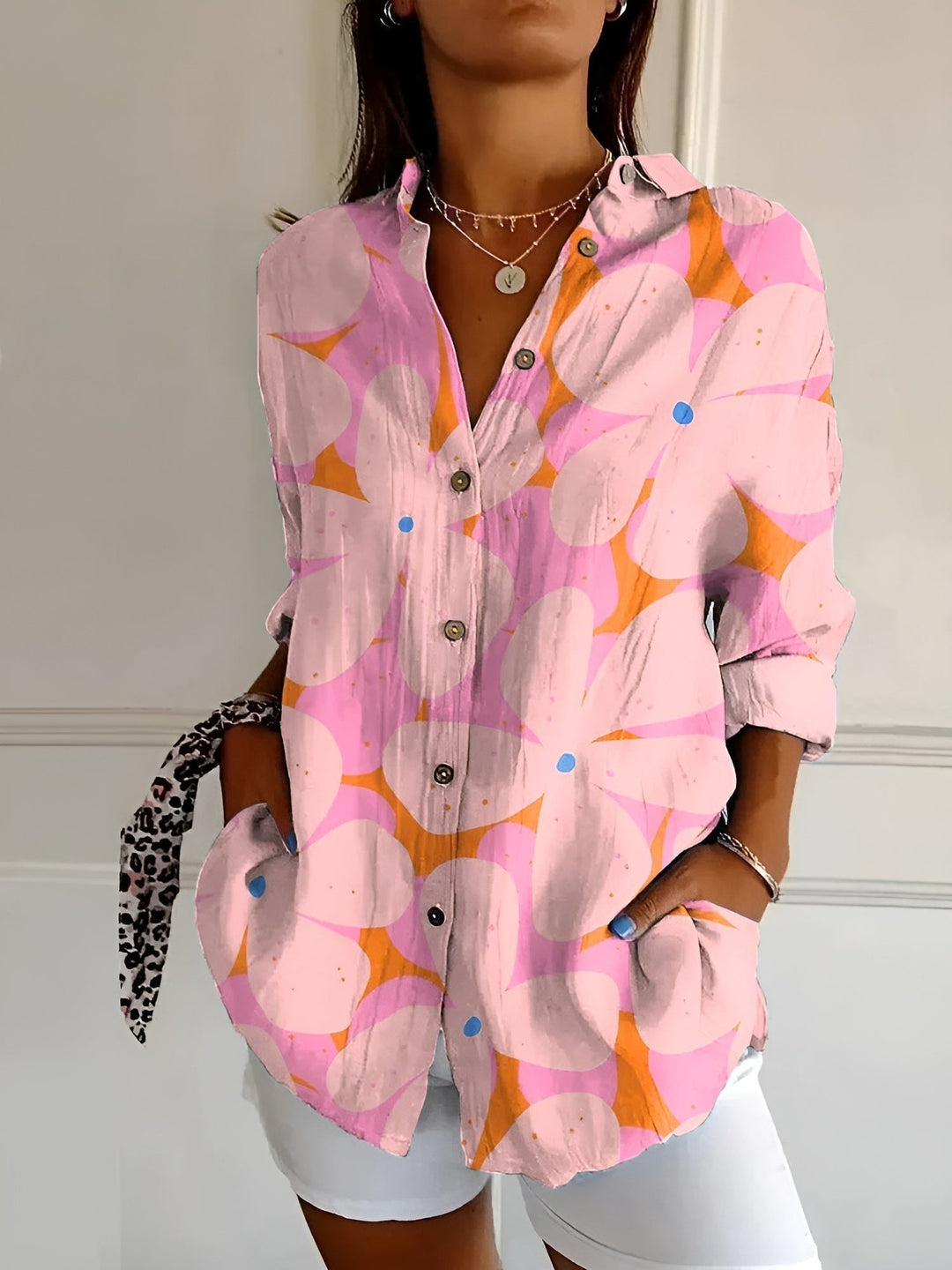 Avril | Schicke Bluse mit verspielten Drucken und Blumenmuster