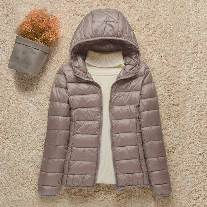 Carlo | Daunenjacke für Damen mit Kapuze und langen Ärmeln