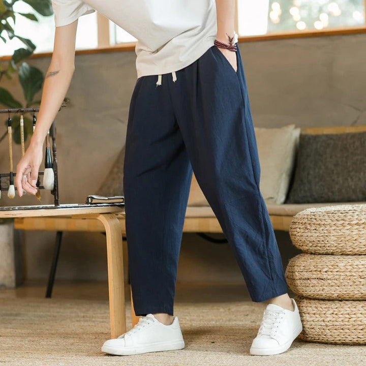 Filippo | Sommerhosen für Damen mit konischem Bein und hohem Bund