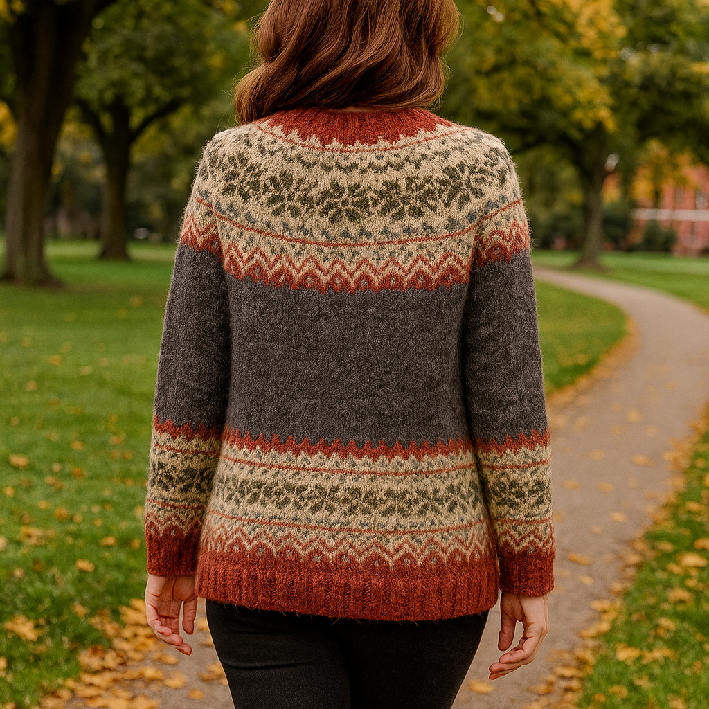 Bianca | Klassischer Damen-Cardigan mit Rundhalsausschnitt und langen Ärmeln