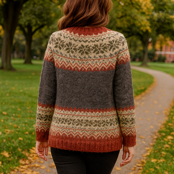 Bianca | Klassischer Damen-Cardigan mit Rundhalsausschnitt und langen Ärmeln