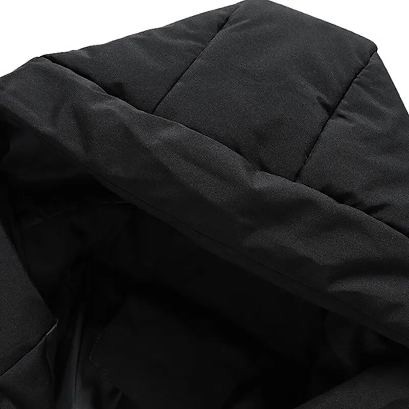 Herren Winterjacke mit Taschen und Kordelzug, Kapuzen