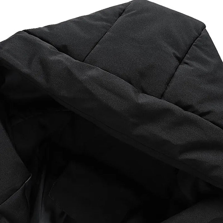 Herren Winterjacke mit Taschen und Kordelzug, Kapuzen
