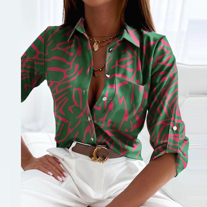Elisa | Klassische Bluse für Damen mit Kragen und kurzen Ärmeln