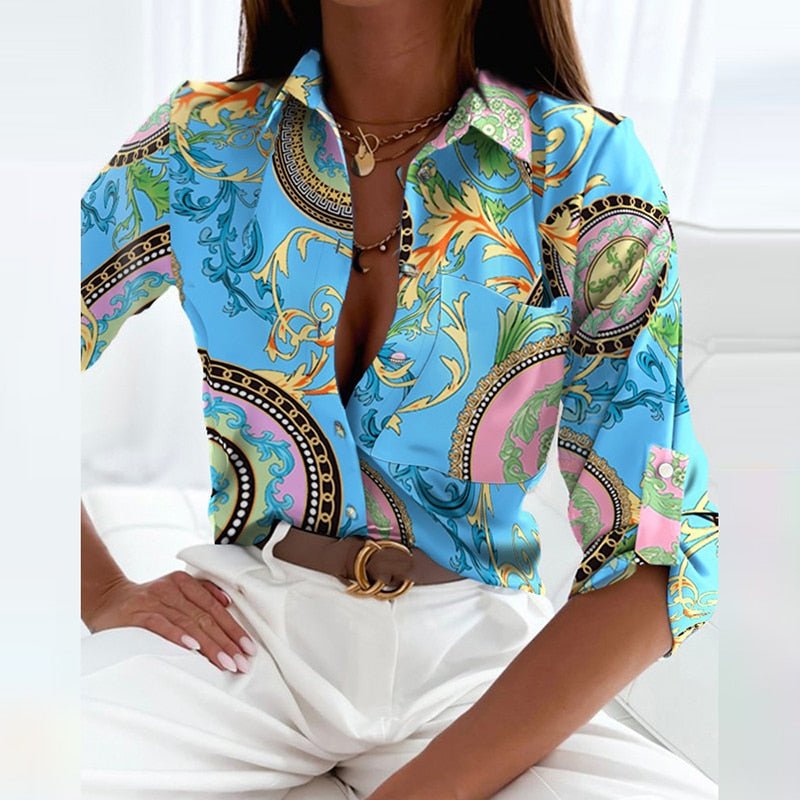Elisa | Klassische Bluse für Damen mit Kragen und kurzen Ärmeln