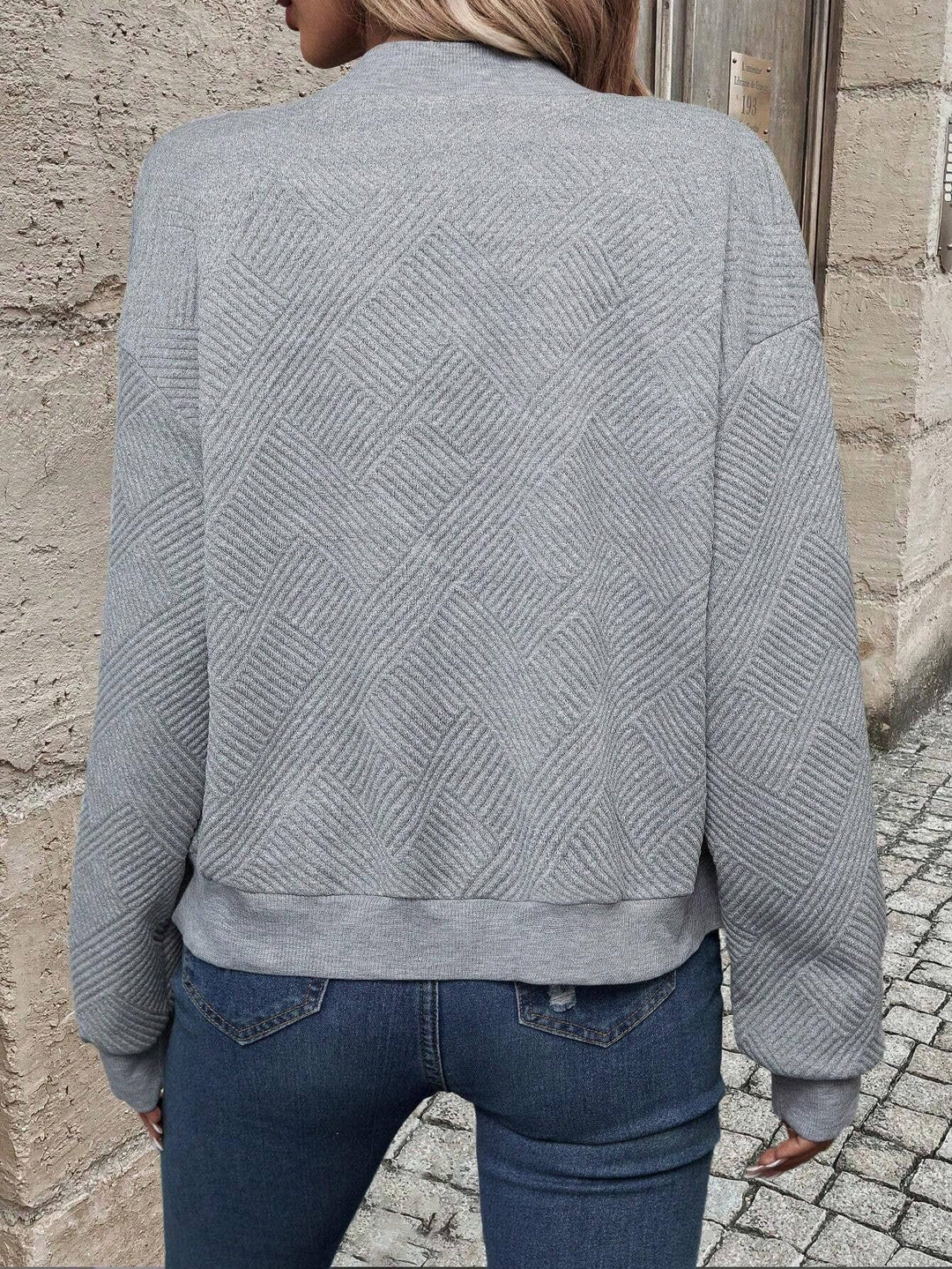 Damen Bomberjacke mit langen Ärmeln