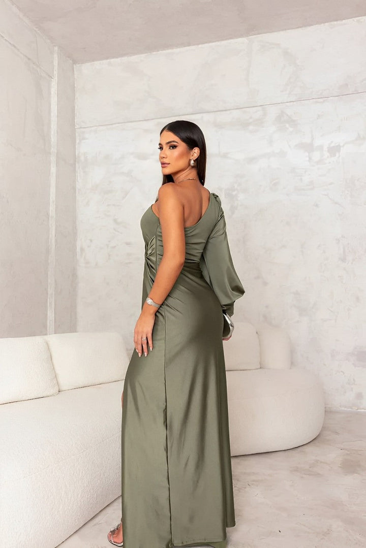 Yolina | Elegantes Cocktailkleid für Damen mit asymmetrischem Ausschnitt